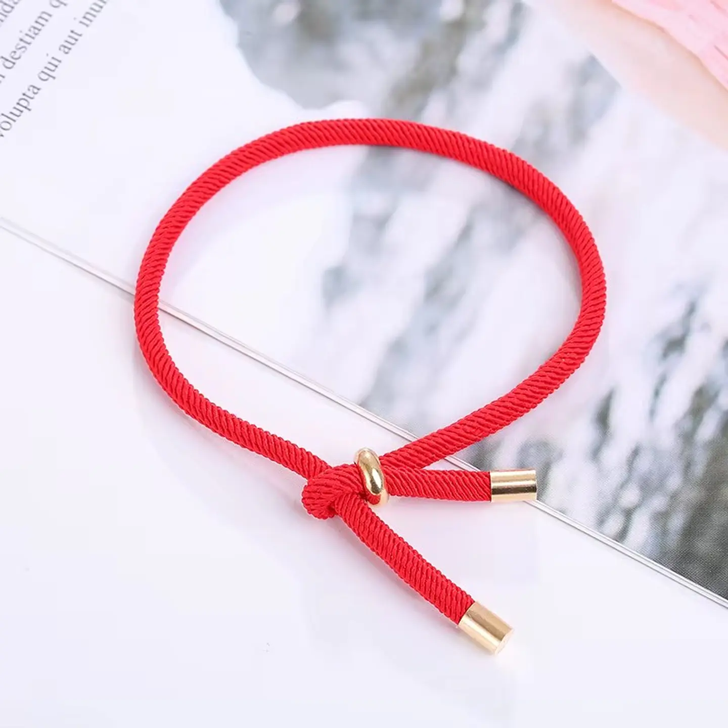 Pulsera Cuerda Roja Nudo Para Charm Ajustable 2