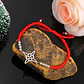 Pulsera Nudo de Bruja Celta Plateada Acero y Cuerda Roja - Miniatura 4