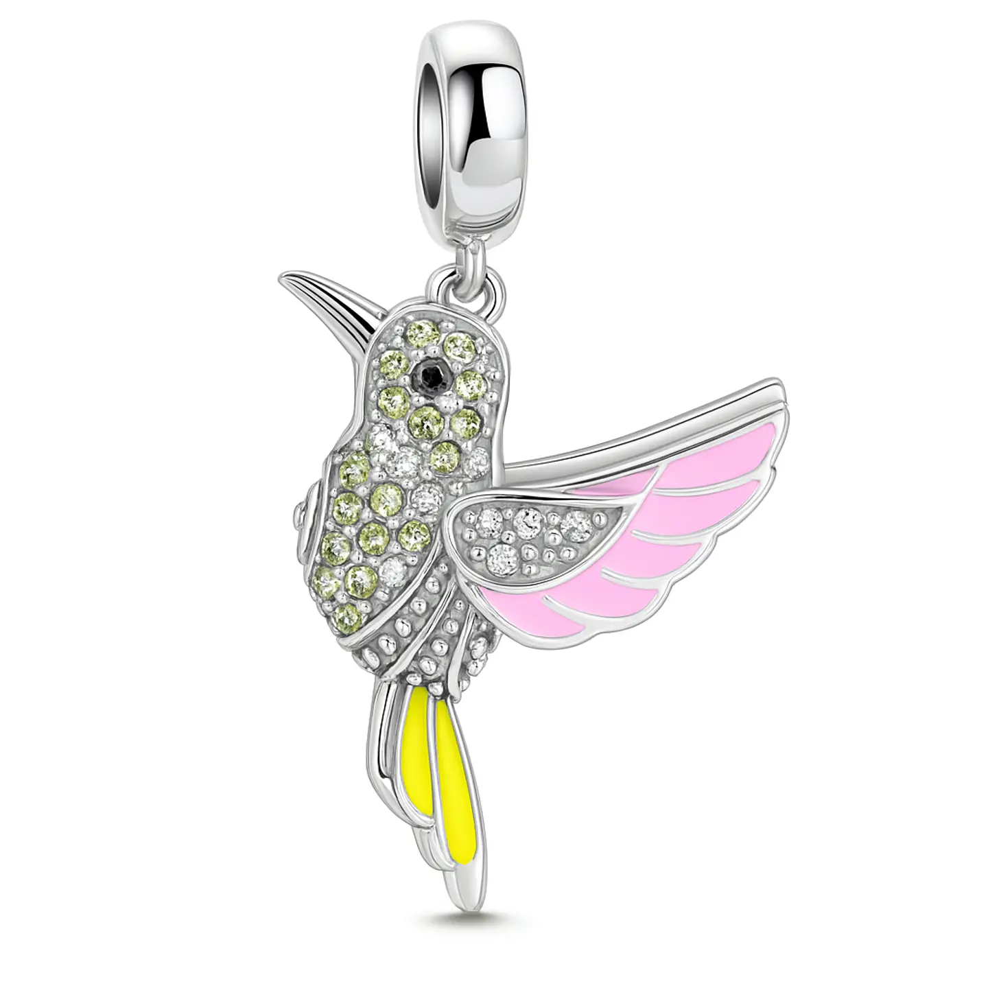 Charm Dije Colgante colibrí Ave Tricolor 1