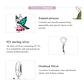 Charm Dije Plata Hada Elfo Colorida - Miniatura 7