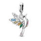 Charm Dije Colgante Colibrí Ave Pajaro de Cola - Miniatura 2
