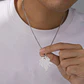Collar Cabeza Leon King Acero Plateado - Miniatura 2