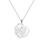 Collar Familia con Hijo Acero Plateado - Miniatura 1