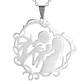 Collar Familia con Hijo Acero Plateado - Miniatura 2