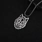 Collar Cabeza Lobo Wolf Acero Geométrico Plateado - Miniatura 6
