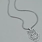 Collar Cabeza Lobo Wolf Acero Geométrico Plateado - Miniatura 7