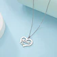 Collar Acero Mama Dos Corazones Plateado - Miniatura 3