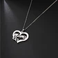 Collar Acero Mama Dos Corazones Plateado - Miniatura 4