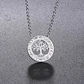 Collar Árbol de la vida con Circones Plateado Acero - Miniatura 8