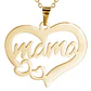Collar Acero Mama Dos Corazones Dorado - Miniatura 3