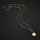 Colgante Collar trébol 4 Hojas 1111 Acero Dorado - Miniatura 2