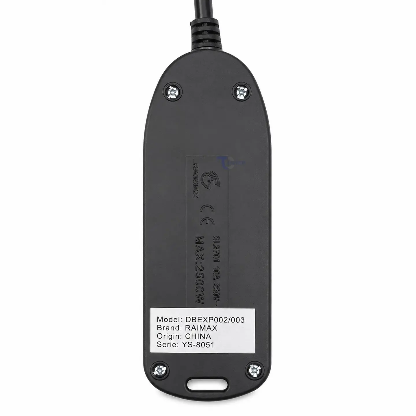 Alargador Eléctrico Raimax 5M 4 Pos RM0061BK Negro 3