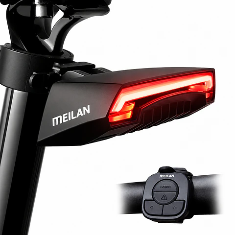 Luz Trasera Bicicleta MEILAN X5 Control y Láser