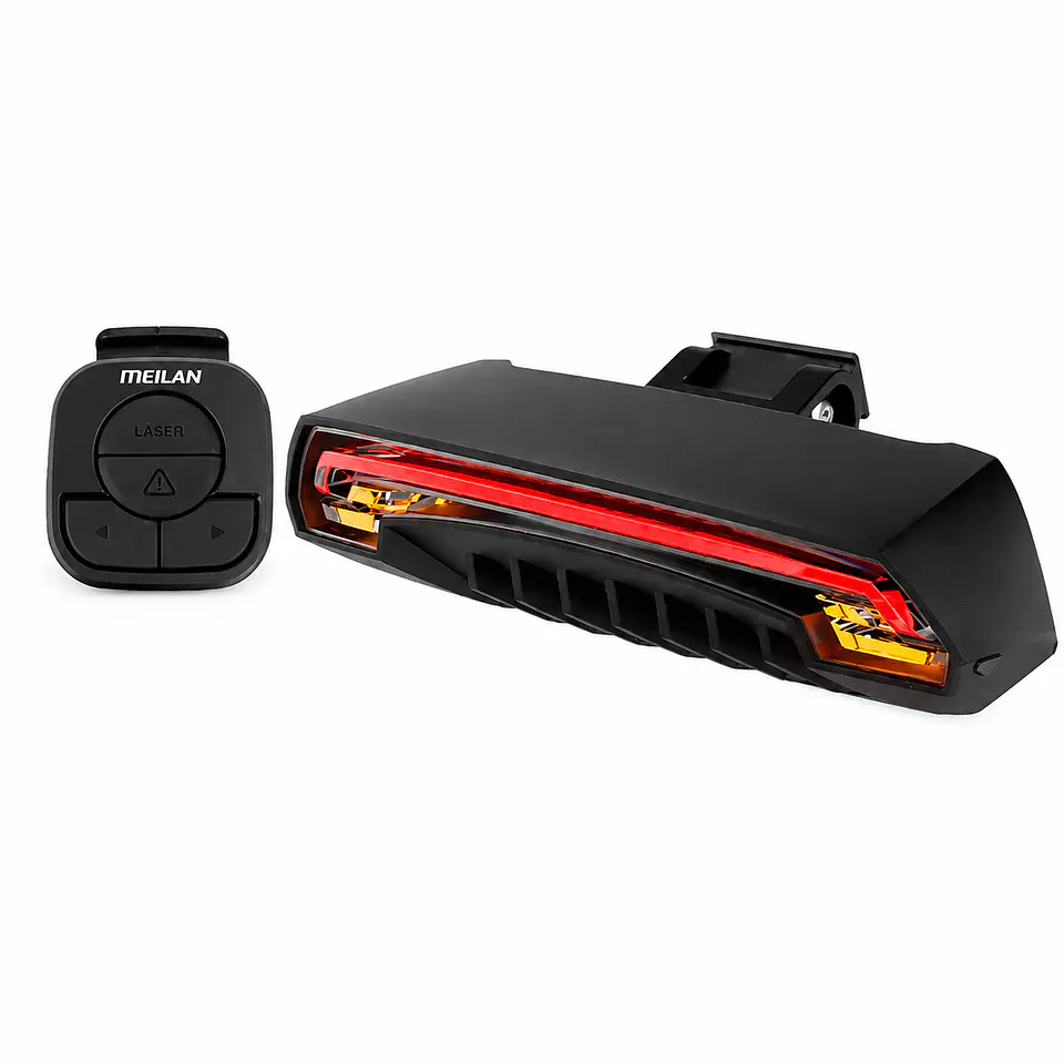 Luz Trasera Bicicleta MEILAN X5 Control y Láser 2