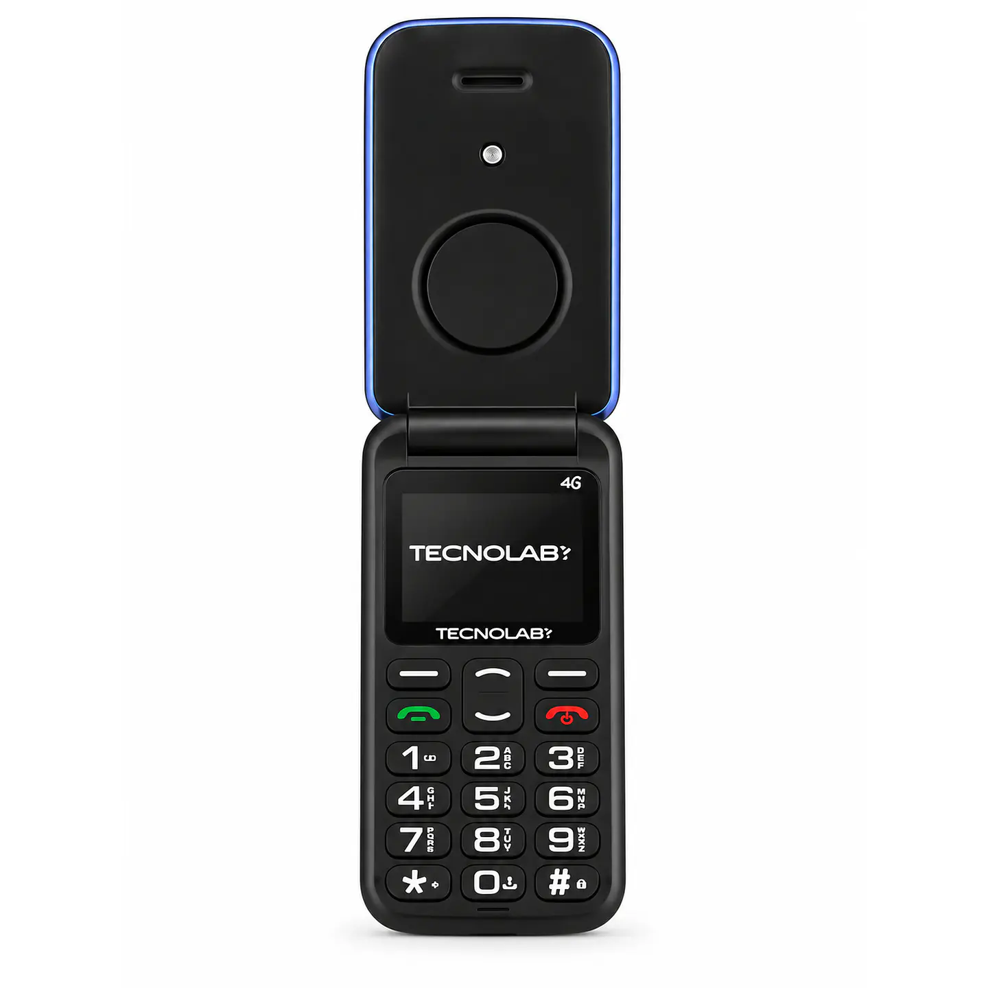 Celular Adulto Mayor 4G Flip Tecnolab TL886BL Azul 2