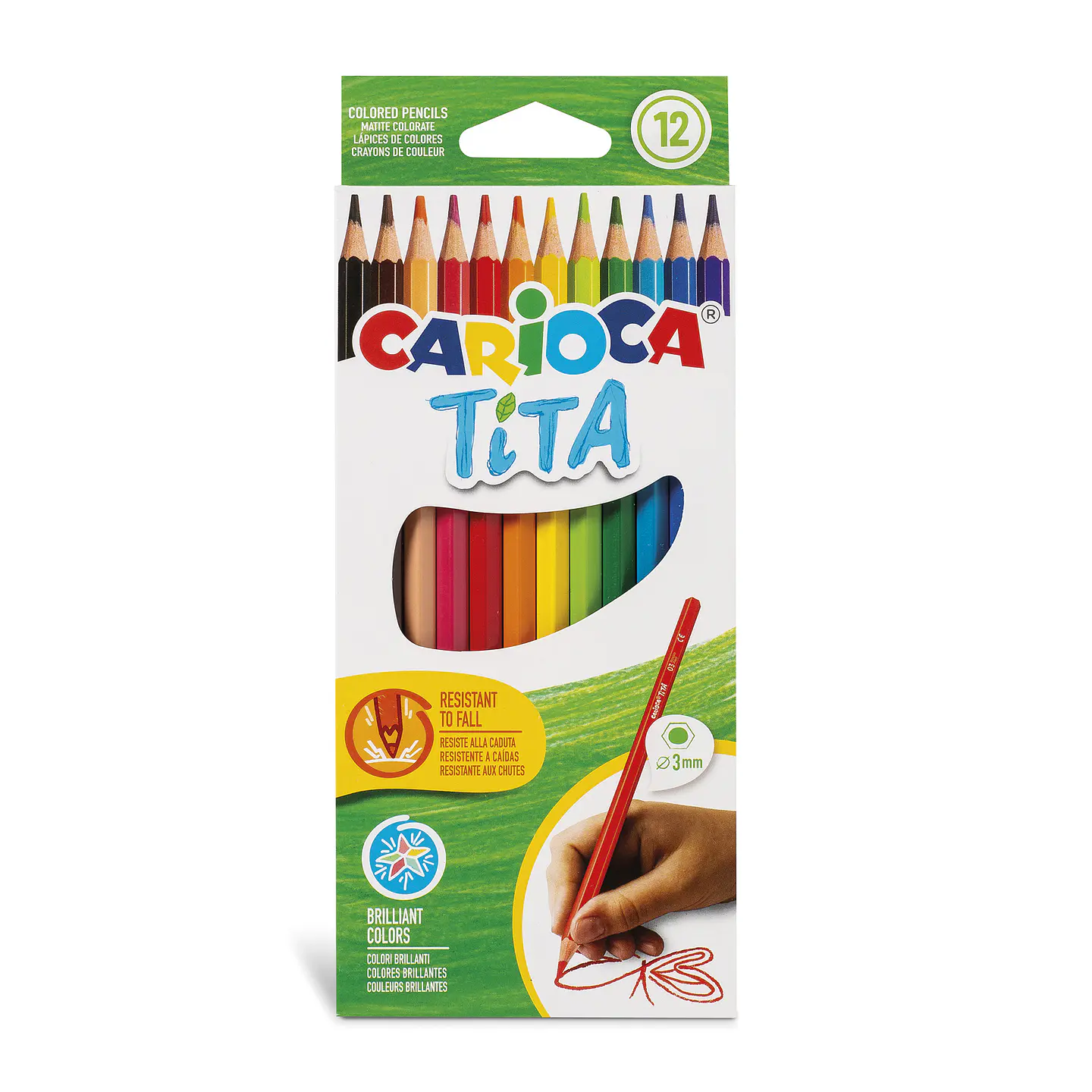 Lápices de Colores Carioca Tita 12 Unidades 1