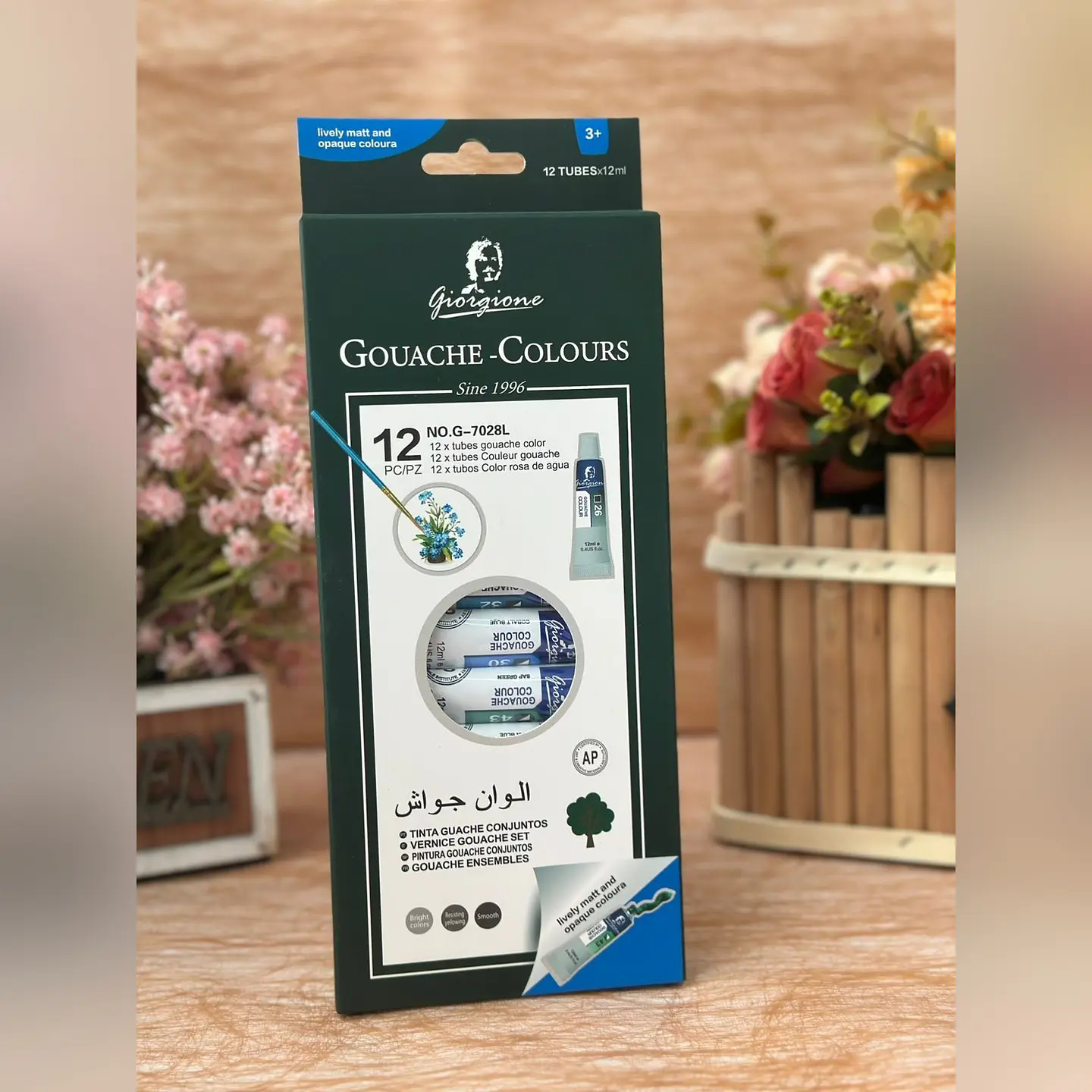 Set 12 Pinturas Gouache Giorgione G-7028 · 12 x 12 ml 2