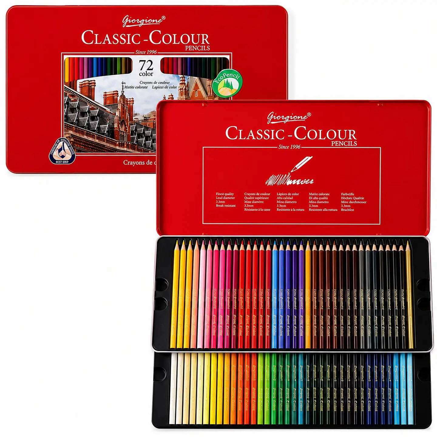 Lápices de Colores Giorgione Classic-Colour 72 Caja Metálica 1