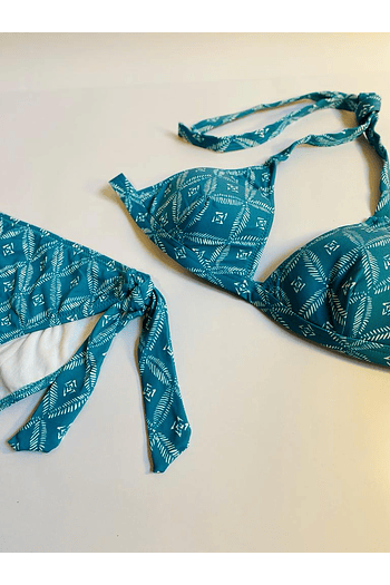 Rombos Azul- Bikini Triángulo