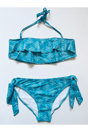 Helechos Verde- Bikini Volantes