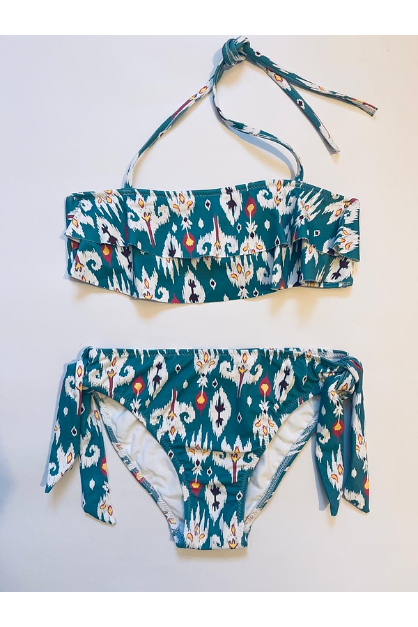 Ikat Verde - Bikini Volante