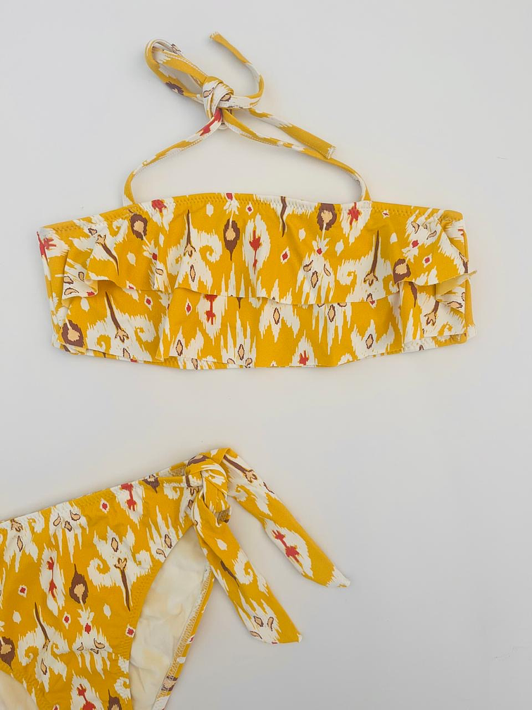 Ikat Amarillo - Bikini Volante
