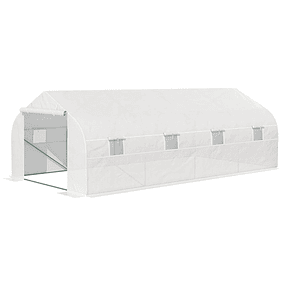Tunnel Style Greenhouse 600x300x200cm - White