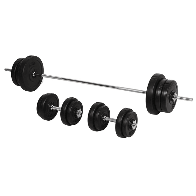 Weight Bar Set with 14 Interchangeable Weight Discs