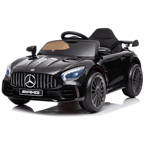 Mercedes Benz GTR AMG 12V Red With License - Remote Controlled Car for Kids - Black