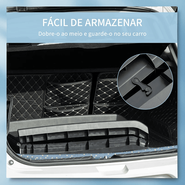 Rampa Plegable para Perros y Gatos con Alfombrilla Antideslizante Rampa para Mascotas para Coche Cama Sofá 155x39x14cm Negro