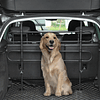 Rejilla de seguridad para coche para perros ajustable en ancho y alto 87-135x60x105cm rejilla separadora de maletero de coche Universal Metal negro