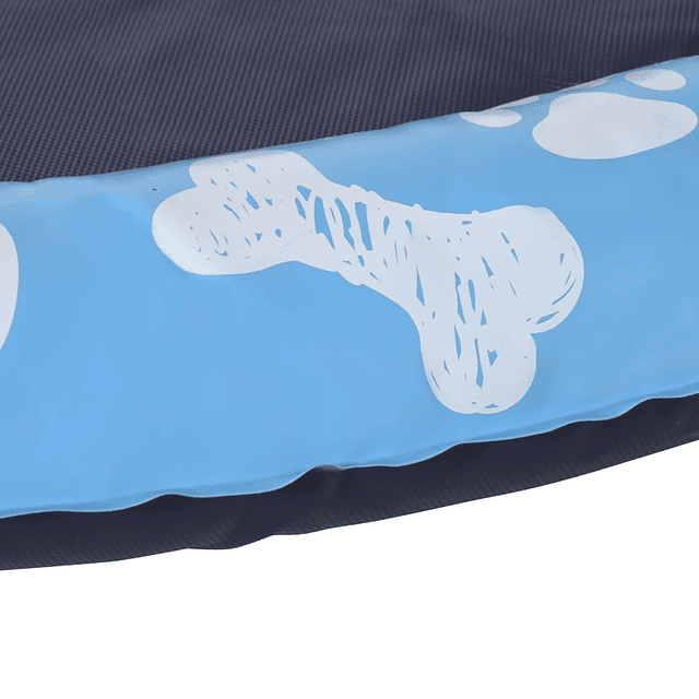Splash Pad Tapete Aquático com Pulverizador Ø150 cm Tapete Anti-Respingos Piscina Portátil para Cães Azul