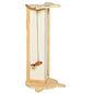 Cat scratcher for Corners Natural Sisal Scratching Board for Corners with Suspended Toy 25x23x62cm Natural Wood - thumbnail 1