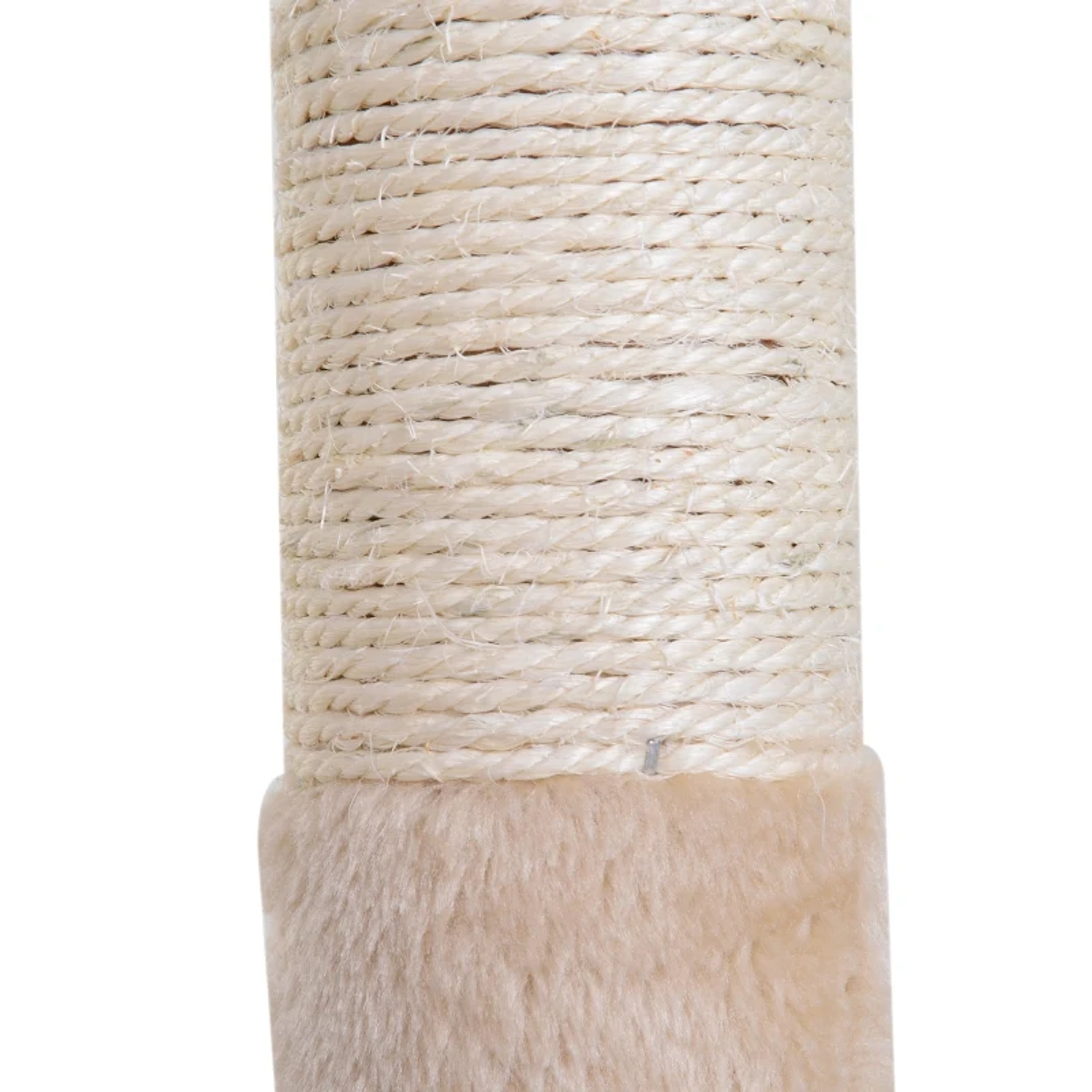 Árvore de raspador grande Raspador para gatos Centro de Atividades Plataforma Cabana de sisal natural 50x36x70cm 11