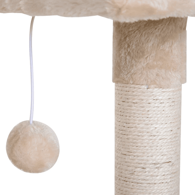 Árbol rascador grande Rascador para gatos Centro de actividades Plataforma Caseta de sisal natural 50x36x70cm