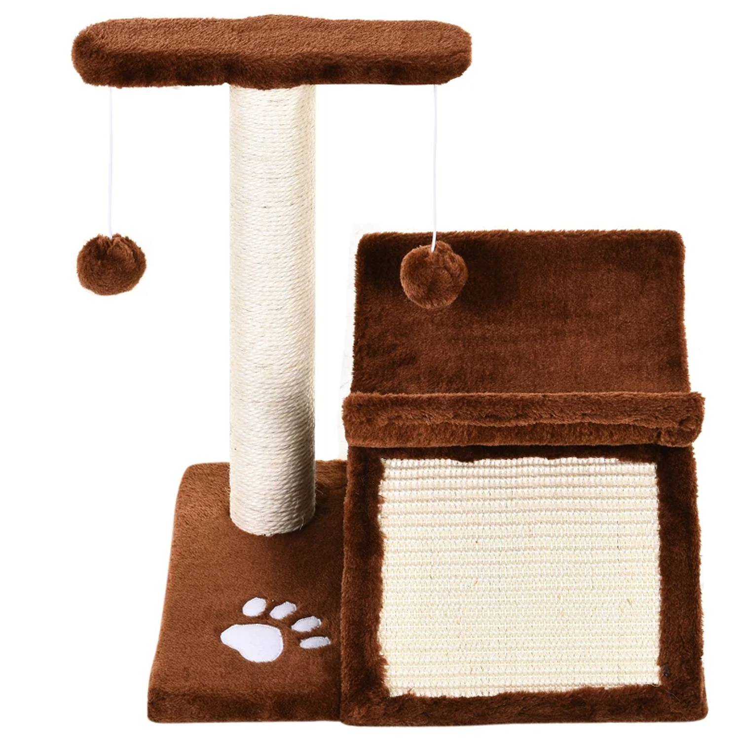 Raspador para Gatos Centro de atividades Sisal Natural 40x30x43cm 1