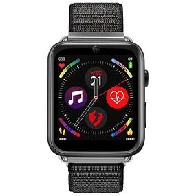 LEMFO LEM10 16GB Pulseira Nylon - Smartwatch 4G - Relógio inteligente - Preto