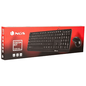 USB Keyboard + MOUSE NGS Cocoa Kit Black