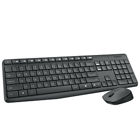 Membrane keyboard + Logitech MK235 wireless mouse