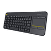 Teclado de membrana inalámbrico Logitech K400 Plus con teclado táctil negro