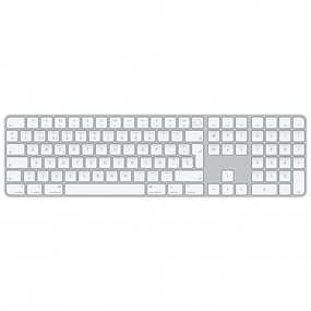 Teclado de membrana inalámbrico Apple Magic Keyboard con Touch ID y teclado numérico plateado