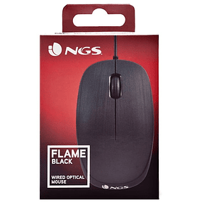 Ratón NGS Flame 1000 DPI - Negro