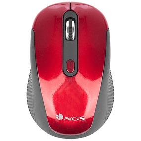 NGS HAZE 1600 DPI Wireless Mouse - Gray - Red