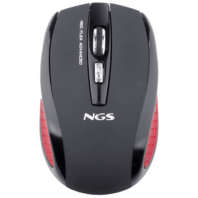 NGS Flea Advanced Red - Ratón inalámbrico 1600 DPI