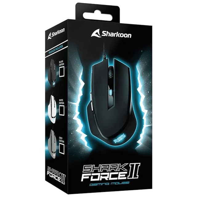 Sharkoon SHARK Force II Ratón para juegos 4200 DPI Negro