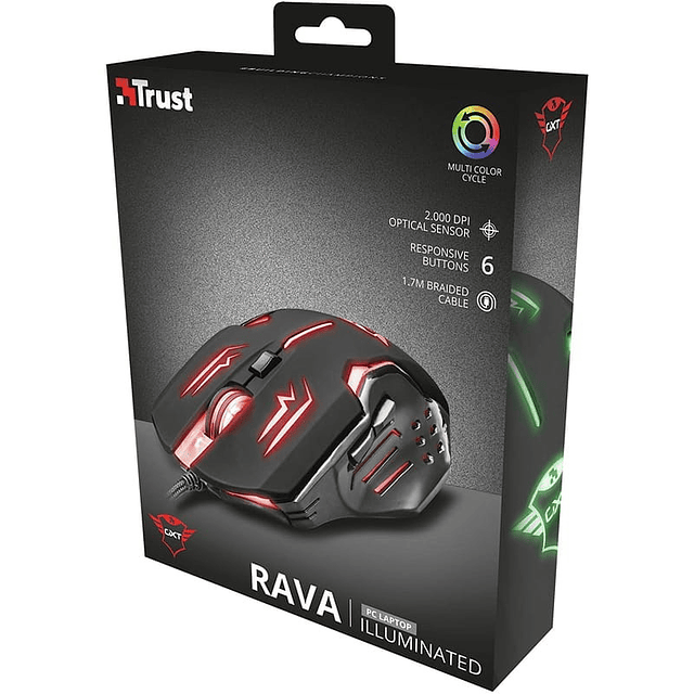 Trust GXT 108 Rava 2000 DPI USB mouse