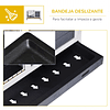 Conejera de madera jaula portatil pequeña para mascotas con techo abatible bandeja desmontable rampa para cobayas 90x53x59 cm gris y blanco