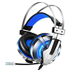 Auriculares Gaming EKSA E800 Plata/Azul