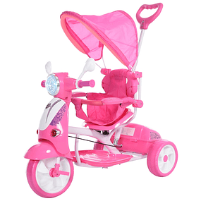 Tricycle for children from 18 months old, foldable with light and music 102x48x96 cm