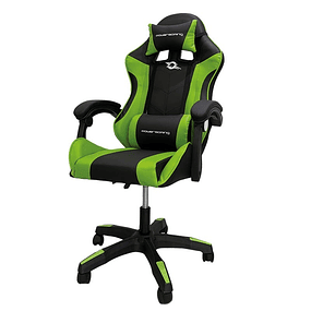 PowerGaming Gaming Chair with Bluetooth Speaker and Massage Black/Green